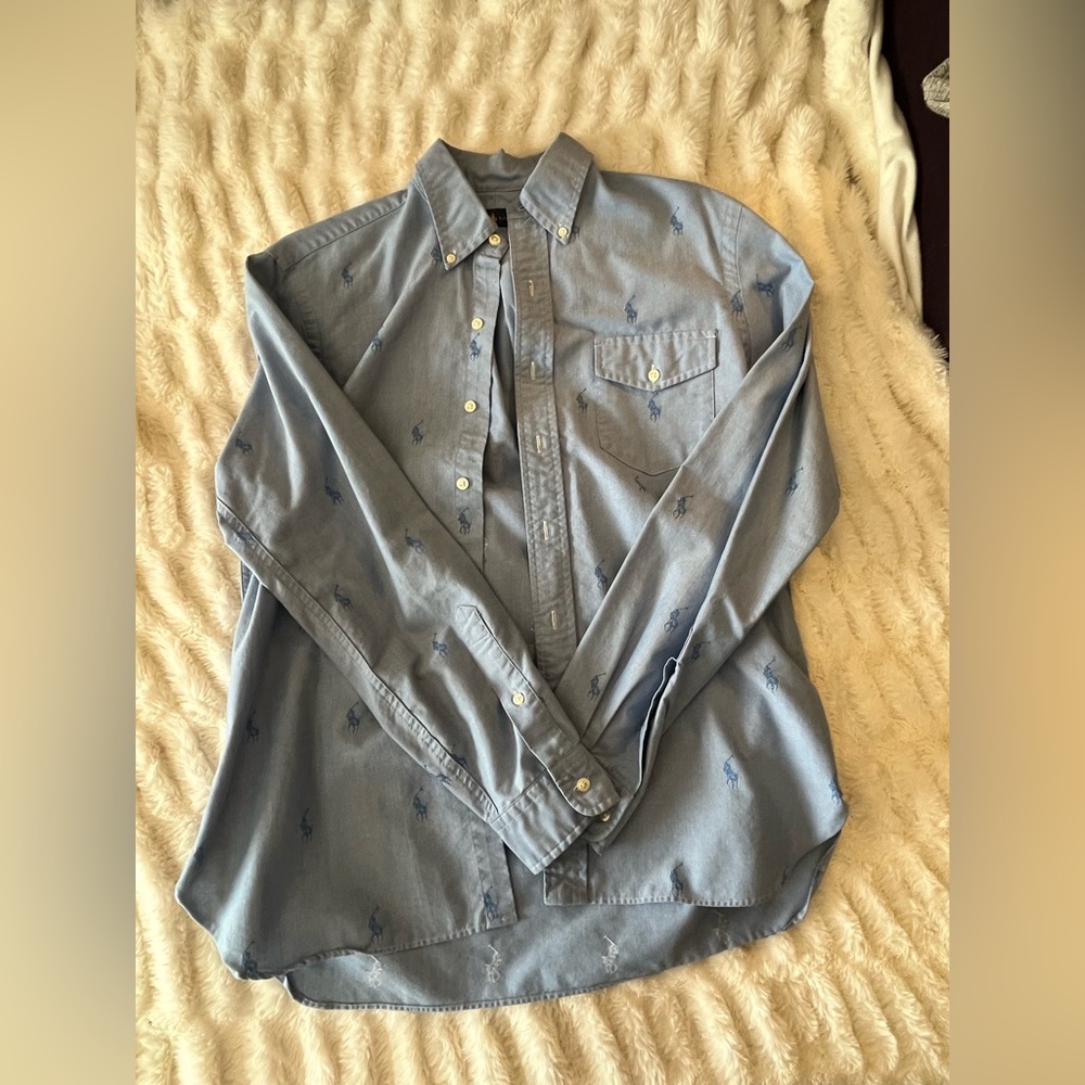 Raplh Lauren Polo monogram logo shirt